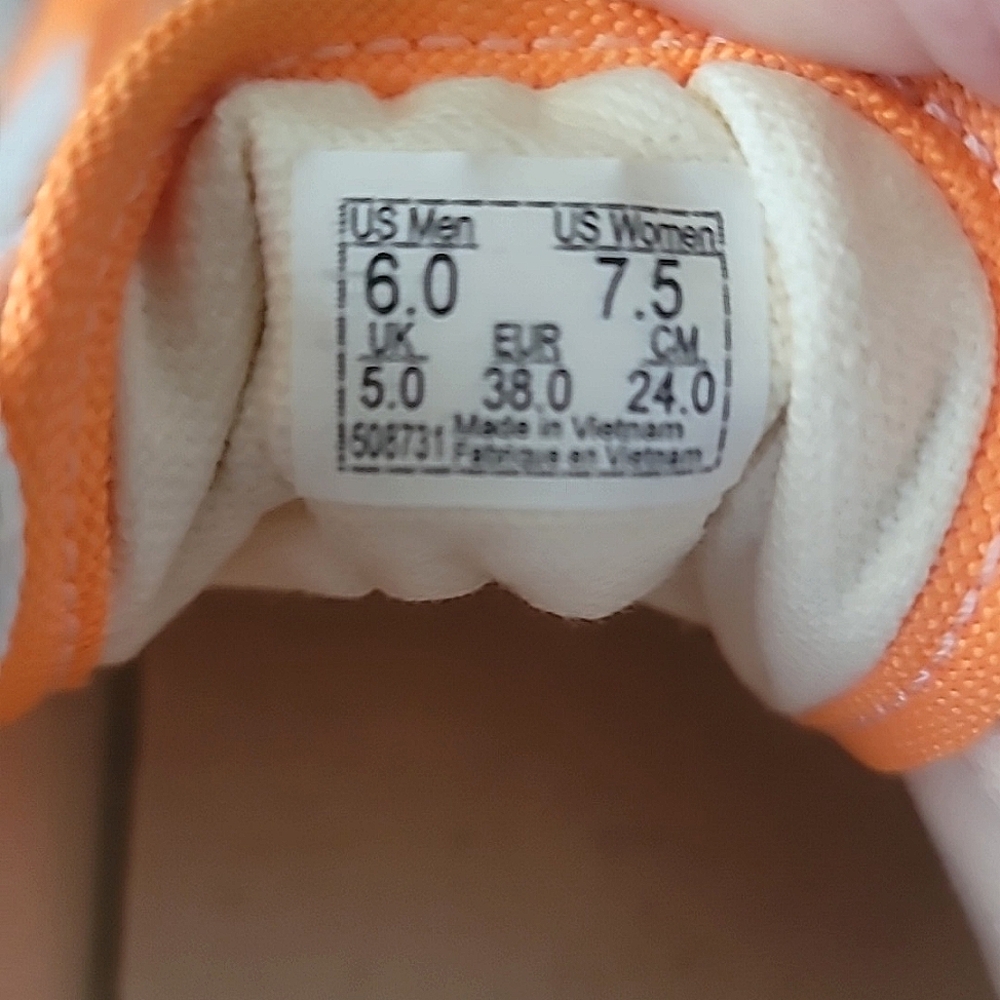 Neon orange Van's